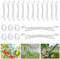 KINGLAKE Tomatenhaken mit Schnur - 20 Stück Tomaten haken Metall mit 20 Stück Tomateclips und 10m Tomaten Rankhilfe Schnur, Tomatenhalter, Tomatenklammern, Tomaten Rankhilfe Für Kletterpflanzen Gemüse