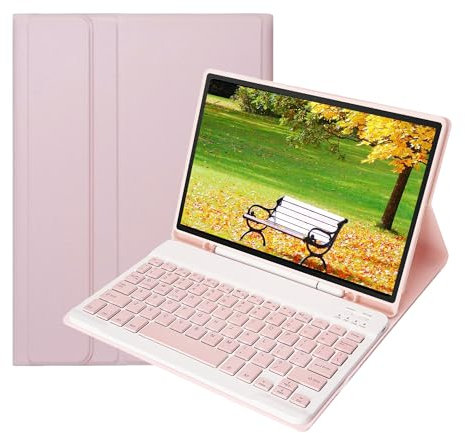 leleyo Cover tastiera per iPad 10th Generation 10.9 pollici Custodia tastiera wireless magnetica rimovibile per iPad 10th Generation (Rosa)