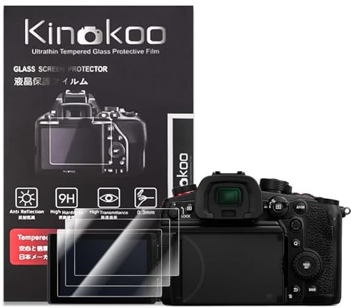 kinokoo Screen Protector for Sony ZVE10 II/ZV-E10 II Mirrorless Camera - 0.25mm 9H Hardness for Sony Alpha ZV-E10 II Tempered Glass Film - Anti-Fingerprint, Anti- Scratch & Bubblefree (3 Packs)
