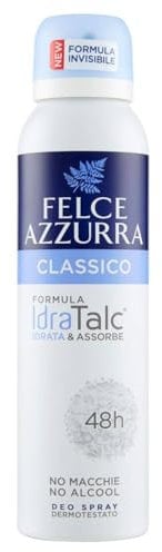 Felce Azzurra Deodorante Classico Idratalc Unisex Spray 48H 150 Ml (1 Unità)
