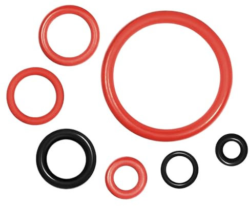 Joints toriques pour pièces de rechange de machine à café - Kit d'entretien - Anneaux d'étanchéité en silicone - Groupe d'infusion - Valve d'écoulement compatible avec les machines à café latte (7)