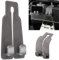 2Pcs Car Headrest Hooks, Car Seat Hooks, Purse Hook for Car, Double Car Seat Hooks for Headrest, Car Hooks Suit for All Cars, Convenient Headrest Hooks for Car for Handbags, Bags, Purses (Grey)