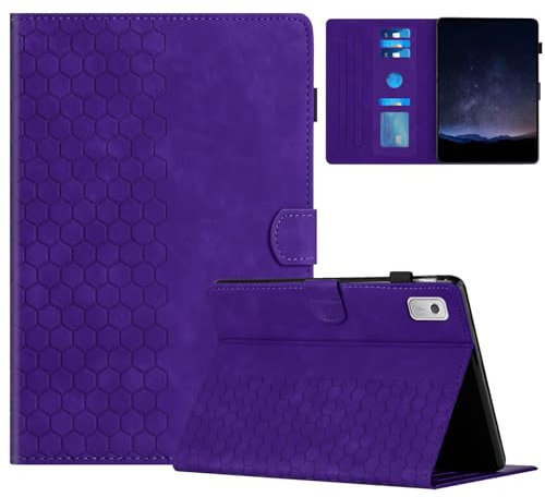 Mldjomid Funda Tableta para Lenovo Tab P11 (2nd Gen) 11.5 2023 (TB350FU/ TB350XU) PU Flip Protectora Carcasa con Función de Soporte para Lenovo Tab P11 Gen 2 Tableta Cover Case- Panal Violet