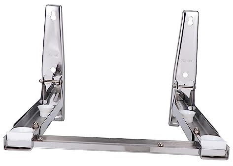 Garneck Supporto Per Microonde Parete Staffa Retrattile in Acciaio Pieghevole Adatto Diverse Dimensioni Di Microonde Capacità Di Carico