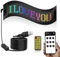 Zilimontt Panneau LED à défilement, panneau couleur LED RVB flexible, affichage LED programmable, bannière de signalisation électronique RVB intelligente, animations, texte, graffiti (20 x 64 (102 x