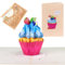 Sweetpopup® 3D Geburtstagskarte - Pop Up Karte zum Geburtstag | Glückwunschkarte oder Geschenkkarte Happy Birthday | Mit extra Geldgeschenk, Gutschein Verpackung | Grußkarte Cup Cake, 104