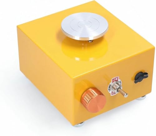 FLTRGO DIY -Lehmmaschine Mit Arbeitsfach, Keramikmini, Rotierender Tisch, Tragbarer Elektrischer Keramikmaschine, Werkzeuge ~/