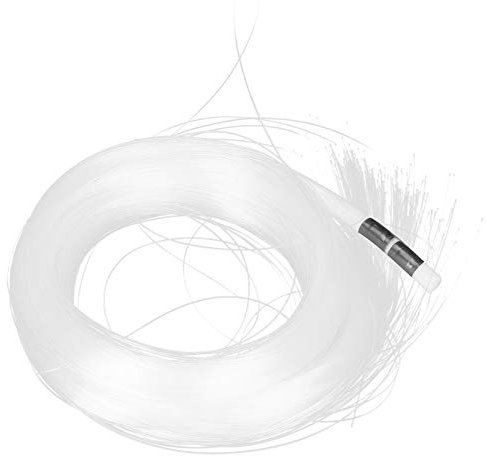 aqxreight 200 Pcs 3 Metri Cavo in Fibra Ottica PMMA in Plastica Luminosa in Fibra Ottica Decorazione
