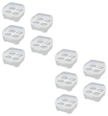 Juqoyue Caja de Almacenamiento para Huevos A Prueba de Golpes para Exteriores, Bandeja para Huevos Irrompible Portátil para Acampar, Caja Protectora de Plástico para el Hogar