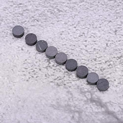 Alomejor 100pcs Black Acryl Inlay Dot Fingerboard -Punkte für Gitarrenbass -Mandoline DIY Reparaturersatzteile für Musiker (6MM)