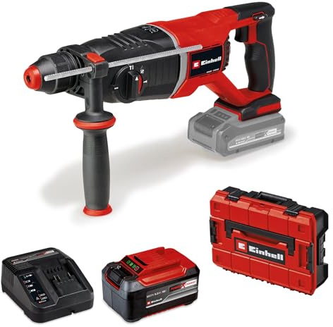 Einhell Professional Akku-Bohrhammer TP-HD 18/26 D Li BL Power X-Change (18 V, Brushless, 2,6 J, SDS-plus, 26 mm Bohrleistung in Beton, D-Handgriff, Koffer, inkl. 5,2 Ah Akku & Ladegerät)