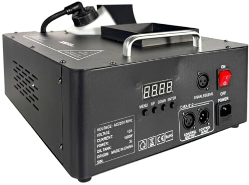 X SOUND Máquina de Humo Profesional para Fiestas, Bodas, Discoteca, Teatro. Fog Machine 1500w. Máquina de Humo Vertical 24 Luces LED RGB, Portátil con Mando a Distancia, Tanque 3L