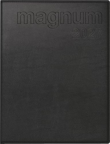 rido/idé Buchkalender Mod. magnum 2027 | 18,3×24 cm, Kunstleder, schwarz