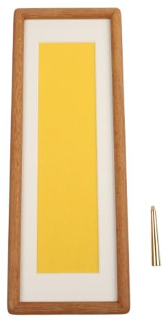 DIY Anpassbarer Massivholz-Bilderrahmen mit Walnuss-Finish 25,4x76,2 cm Langer Schmaler Deko-Rahmen für Wanddekoration, Heimbüro, Regal-Dekor, Hochzeitsrahmen (Holzfarbe)