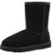 Shenduo Uomo Stivali Corti da Neve Impermeabile, Stivali a Metà Polpaccio Invernali D5625 Nero 42EU