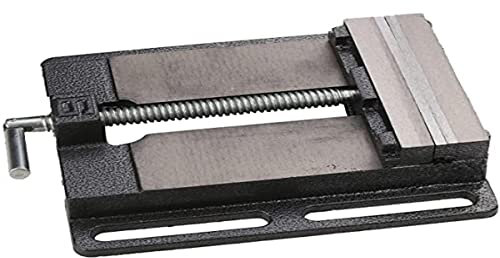KS Tools 500.8457 Schraubstock mit Parallelbacken, 150 mm, Öffnung 120 mm, für Bohrmaschine auf Säule, 500.8454, Weiß