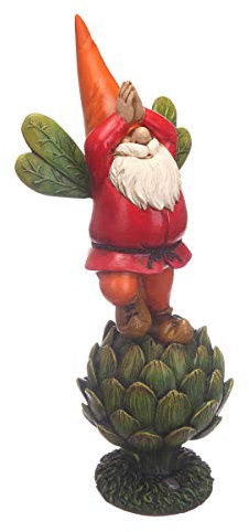 Topadorn Gartenzwerg / Gartenzwerg, Dekoration, grüne Pflanze