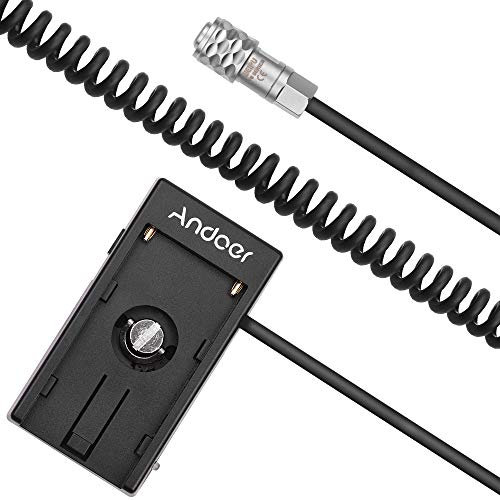 Andoer NP-F Batterieplattenadapter kompatibel mit Blackmagic Cinema Pocket Camera BMPCC 4K kompatibel mit Sony NP-F970 F750 F550 Akku, 12 V