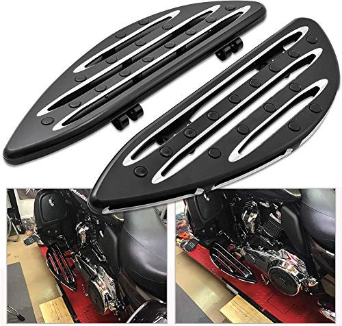 KATUR Moto Montage CNC Marchepieds Avant Pieds Marchepieds De Pied Pédale De Frein Couvre Pieds Couverture pour Harley Touring 1984-2017