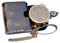 india.nautical.store Messing-Kompass mit Gravur Grow Old with Me an Kette mit Lederetui, magnetischer Kompass in Richtung,