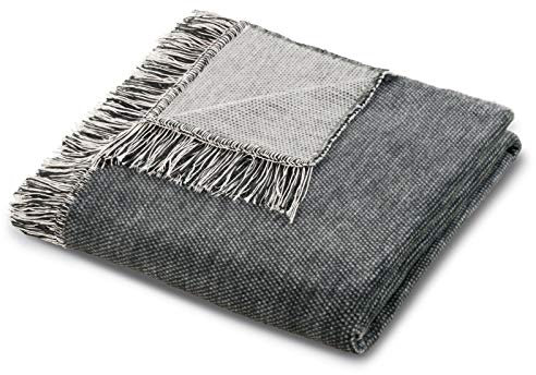 biederlack Plaid | Capri anthracit - 120 x 170 cm