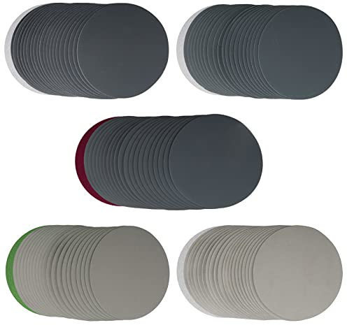 Toolly 6 Inch (150mm) Assorted Grit High Performance Waterproof Hook & Loop Sanding Discs Sandpaper 1000/1500/2000/3000/5000 grit for Wet/Dry Sanding Grinder Polishing, 100-Pack
