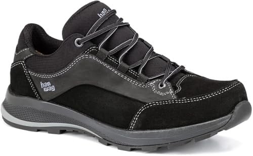 Hanwag M Banks Low Bunion Ll Schwarz - Niedriger komfortabler Herren Wanderschuh, Größe EU 43 - Farbe Black - Black
