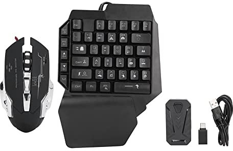 Annadue Tastatur- und Mauskonverter Set Geeignet für PS3 / / / / ONE/-Serie, Kabelgebundener OTG Adapter Tastatur Mausset, Unterstützungskonsolenspiele,