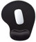 Hsurbtra Ergonomic Mouse Pad with Wrist Rest Support, Gel Mouse Pads with Non-slip PU Base, Pain Relief Memory Foam Mousepad for Laptop PC, Cute Office Supplies Desk Decro Accessories Jet Black