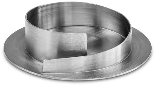WikaKerzen Kerzenleuchter für Kerzen - Kerzenständer aus Gold & Silber gebürstetem Messing - Kerzenhalter für Hochzeits-, Kommunions- & Taufkerzen (Ø 8cm, Silber)
