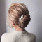 Yheakne Fermaglio per capelli da sposa con strass e perle luccicanti per capelli in cristallo, accessorio per capelli per donne e ragazze (oro rosa)
