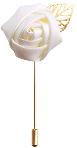 HAOSHICS Künstliche Rosen-Anstecknadeln, Anstecknadel für Bräutigam, Anstecknadel, Blumenknöpfe, Herrenanzug, Korsagen für Hochzeit, Party, Jahrestag, Bühnenaufführung, Kostümdekoration
