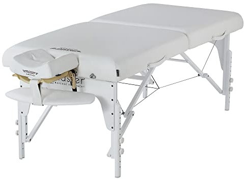 Master Massage 79cm Montclair Mobil Massageliege Klappbar Massagebett Massagebank Kosmetikliege Portable Beauty Bed Holzfüße Paket-Schneeweiߟ