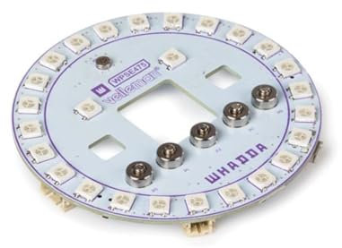 Whadda RGB-LED-Ring Shield für micro:bit®, 26 LEDs, Mikrofon, Summer, einfache Programmierung