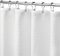 MISS SELECTEX Duschvorhang aus Stoff, matt, Waffelmuster, für Badezimmer, Luxus-Hotel, wasserdicht, 230 g/m², strapazierfähig, klassisch, strapazierfähiger Stoff, maschinenwaschbar (72x72 H, weiß)