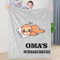 Shoppawhile Oma Geschenk Oma Geburtstagsgeschenk Muttertag Weihnachten Geschenk für Oma Faultier Geschenk Kuscheldecke Flauschig 51 * 59inch