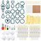 Yayatty 312 Stück Polymer Clay Cutter Set, 24 Form Clay Ohrring Cutters mit Ohrringe Zubehör, Plastic Clay Ohrringschneider für Polymer Clay Schmuckherstellung