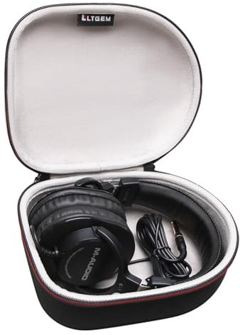 LTGEM EVA Hard Case for M-Audio HDH40 / Sony Beats Philips Bose JBL Maxell Panasonic, Audio Technica and More, for Over Ear Headphones