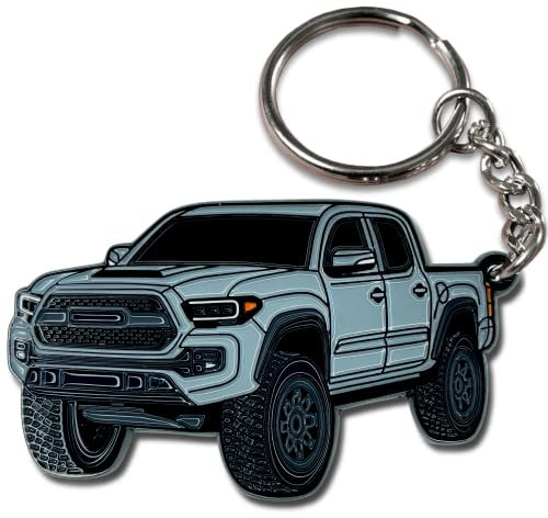 FOUR WHEEL BEAST Tacoma Schlüsselanhänger, silber, Small