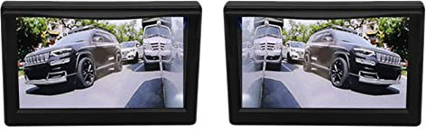 Side View Camera System Kit, View Car Camera Monitor Screen, 5in LCD Monitor Night IP67 Waterproof Backup Camera System