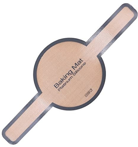 Tiardey Silicone Baking Mat for Dutch Oven Bread Baking with Long Handle Reusable Baking Sheets Heat Resistant Baking Tool