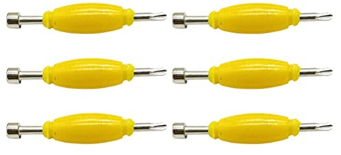 ibasenice 6 Pcs Fingerboard Tool Mini Screwdriver Set Double End Fingerboard Repair Screwdriver for Tightening and Maintenance Portable Case for Finger Skateboard Care and Storage