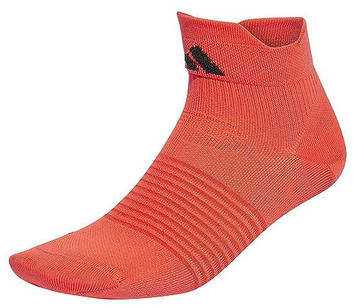 adidas Unisex - Adulto Performance Designed for Sport Ankle Socks, bright red/black, 45-48
