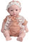 EQAIWUJIE 47 cm Silikon Reborn Puppe Ganzkörper Silikon Neugeborene Baby echte Reborn Baby Puppe Mädchen (Beige, 47 cm)