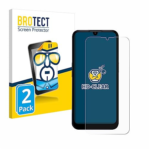 BROTECT Schutzfolie für Doro 8200 | 2 Stück Transparenter Displayschutz Made in Germany Klare Displayschutz-Folie Clear Einfache Montage Case-Friendly