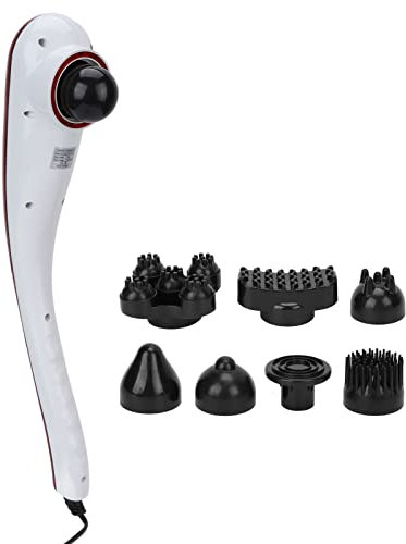 Handmassagegerät Für Nacken Und Rücken, Handmassagegerät Für Den Körper, 8 Köpfe, 10 Kraftstufen, Rotlicht-Tiefengewebemassagegerät Für Taille, Schulter, Arm(220V EU)