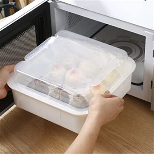 CASOTA Dampfgarer, Gemüsedampfer, Dampfgarer, Dampfgarer, heiß gedämpfte Brötchen-Knödel-Box, Heizung, Lunchbox, hohe Temperaturbeständigkeit, Weiß (Farbe: Weiß, Größe: 27 x 12 cm)
