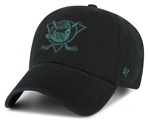 '47 Brand Adjustable Cap - CLEAN UP Anaheim Ducks schwarz
