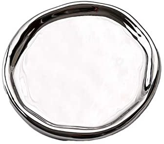 Plat à Bijoux, 18×18cm Plateau à Bijoux en Céramique Plateau à Bijoux