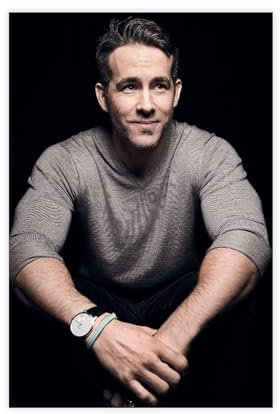 AhCor Ryan Reynolds Poster (15) Leinwand Poster Schlafzimmer Dekor Sport Landschaft Büro Zimmer Dekor Geschenk ungerahmt 30 x 45 cm